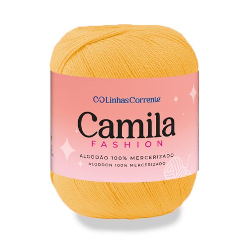 Linha Para Crochê Camila Fashion - Amarelo