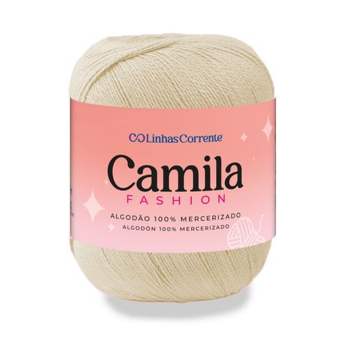 Linha Para Crochê Camila Fashion - Bege