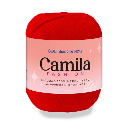 Linha Para Crochê Camila Fashion - Vermelho